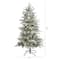 5ft. Pre-Lit Nova Scotia Spruce Artificial Christmas Tree, Warm White LED Lights